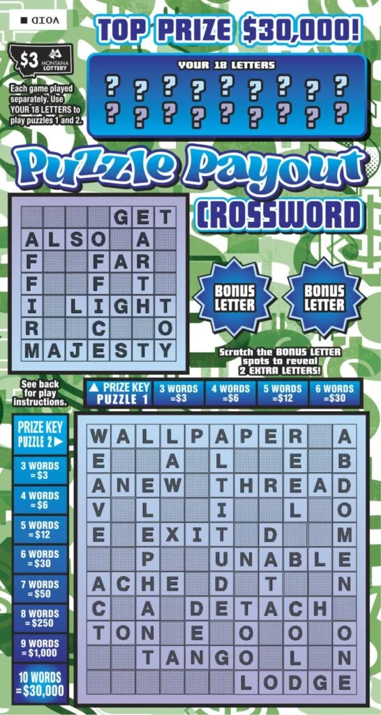 Puzzle Payout Crossword
