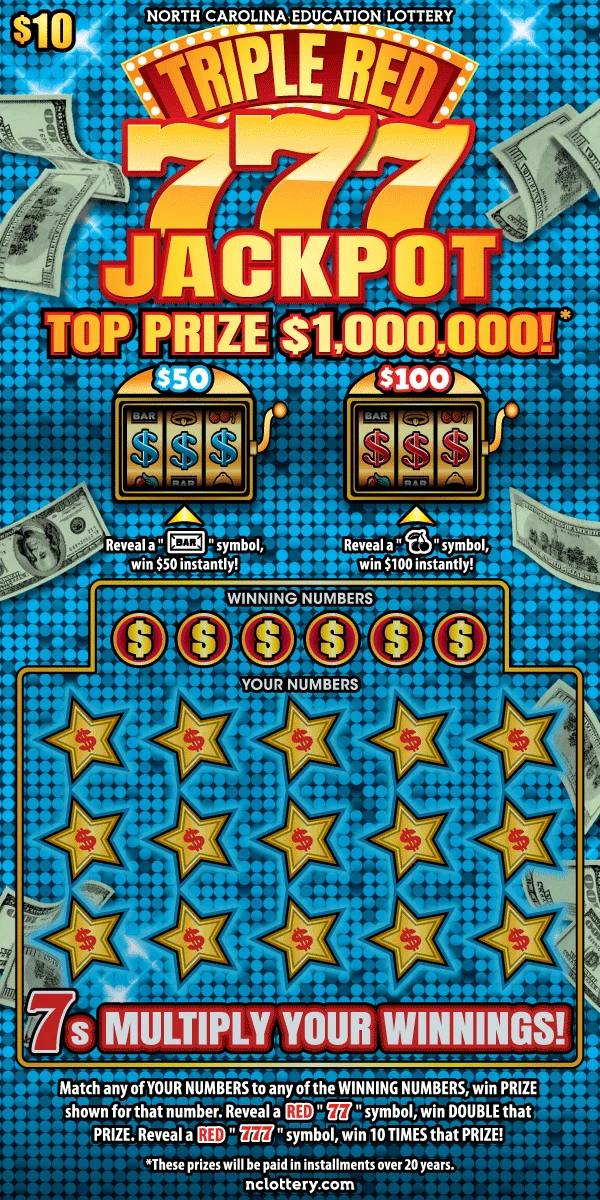 Triple Red 777 Jackpot scratch-off ticket