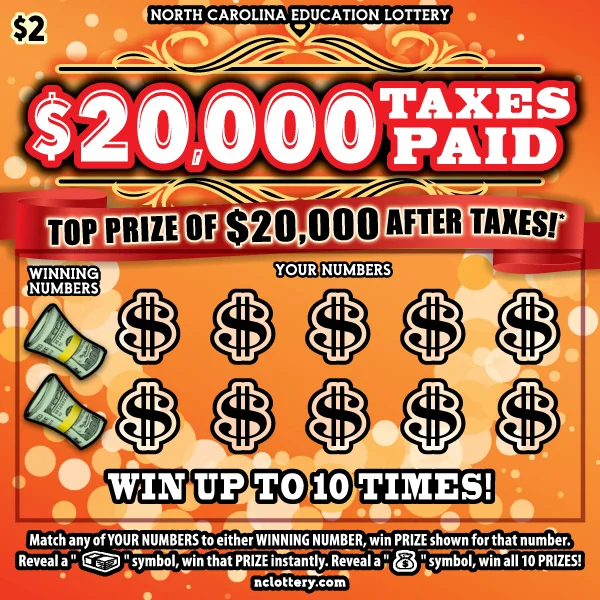 $20,000 Taxes Paid scratch-off ticket