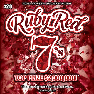Ruby Red 7's scratch-off ticket