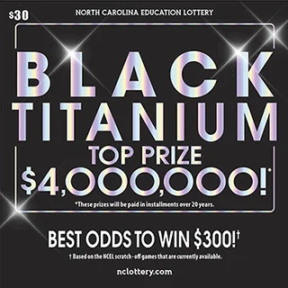 Black Titanium scratch-off ticket