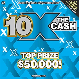 10X The Cash scratch-off ticket