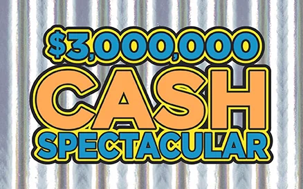 $3,000,000 Cash Spectacular scratch-off ticket