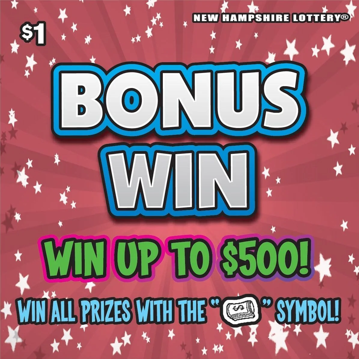 Bonus Win scratch-off ticket