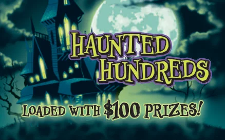 Haunted Hundreds scratch-off ticket