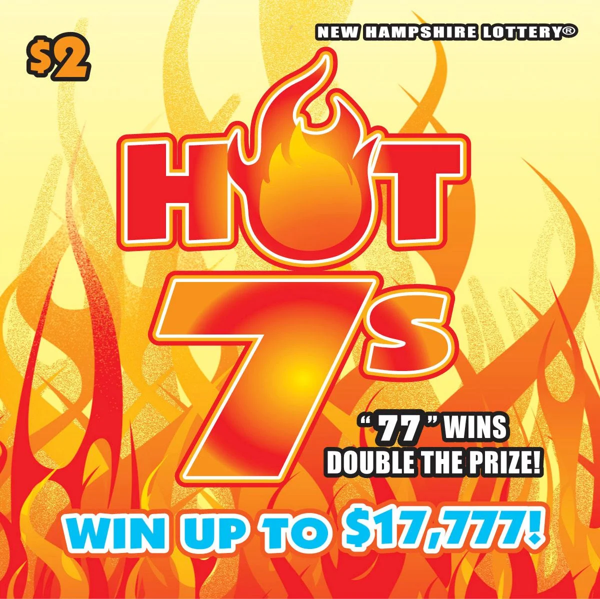Hot 7s scratch-off ticket
