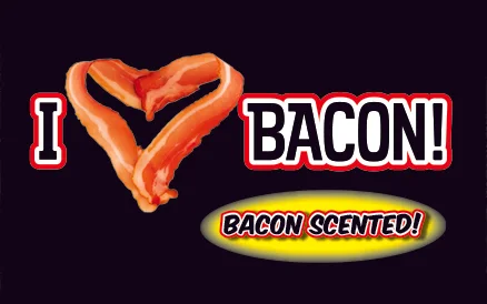 I Heart Bacon scratch-off ticket