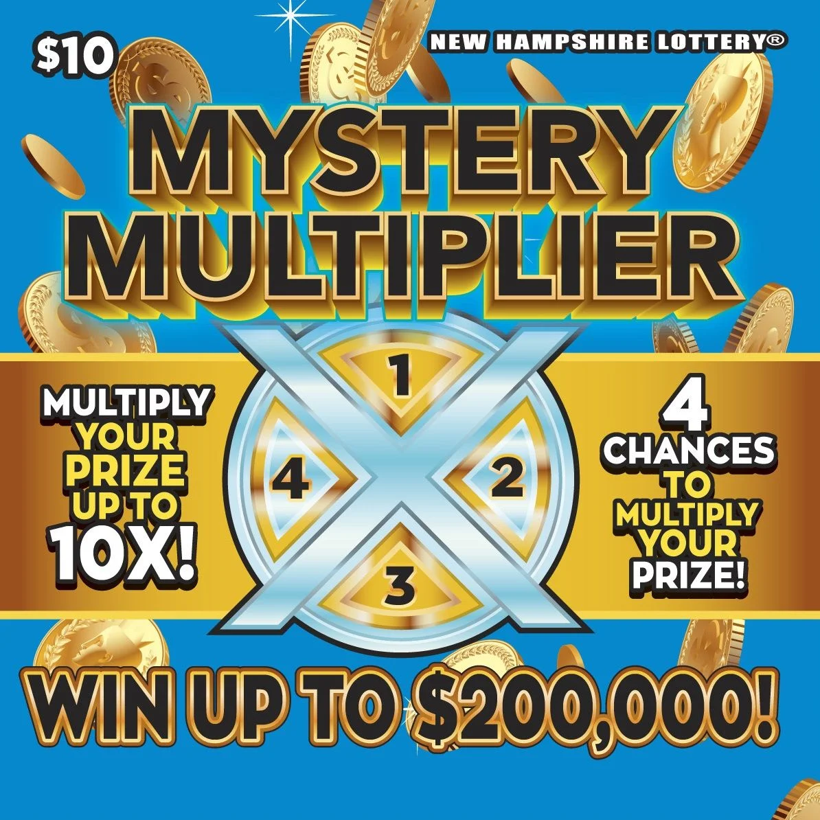 Mystery Multiplier scratch-off ticket