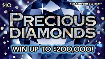 Precious Diamonds scratch-off ticket