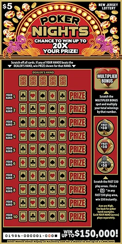 New Jersey Just Launched 2 New Scratch-Offs, Led by a $10 Ruby 7's Rated 86