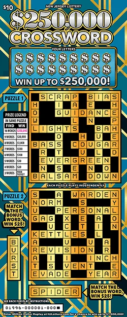 $250,000 Crossword