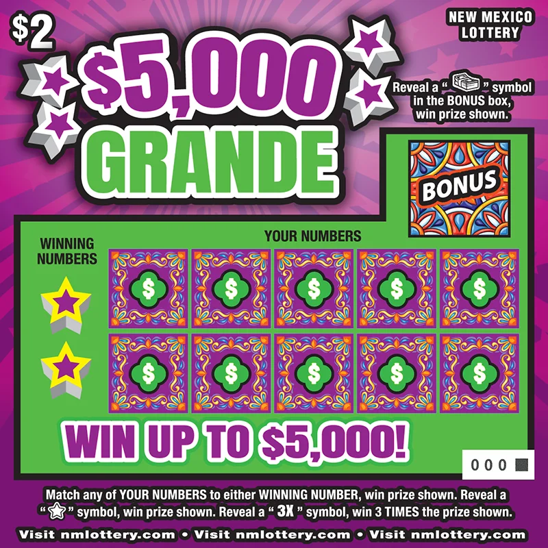 $5,000 Grande scratch-off ticket