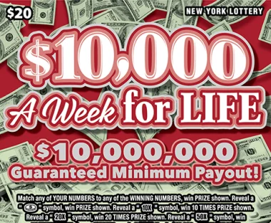 $10,000 A WEEK FOR LIFE (Game #1584)