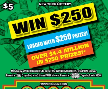 WIN $250 scratch-off ticket