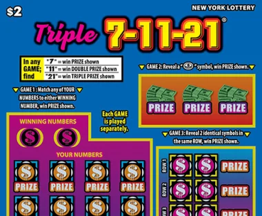 TRIPLE 7-11-21 scratch-off ticket