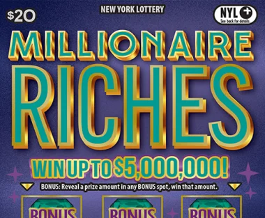 MILLIONAIRE RICHES scratch-off ticket