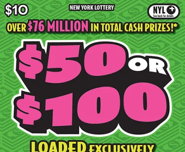 $50 OR $100 scratch-off ticket