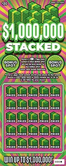 $1,000,000 Stacked scratch-off ticket