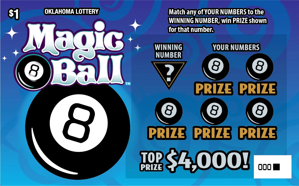 Magic 8 Ball $1 Oklahoma Lottery scratch-off ticket
