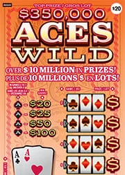 Aces Wild scratch-off ticket