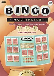 Bingo Multiplier® scratch-off ticket