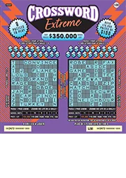 Crossword Extreme® scratch-off ticket