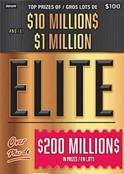 Elite scratch-off ticket
