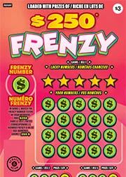 Frenzy scratch-off ticket