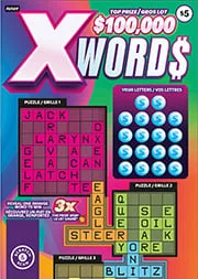 Xwords scratch-off ticket
