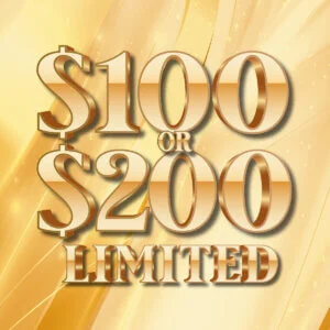 $100 Or $200 Limited scratch-off ticket
