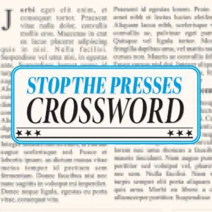 Stop the Presses Crossword scratch-off ticket