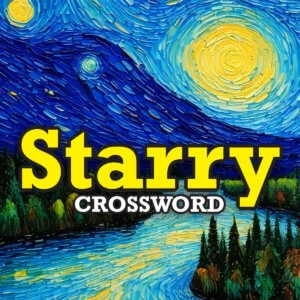 Starry Crossword scratch-off ticket