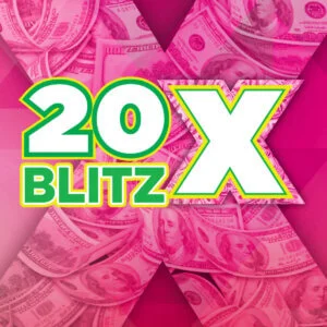20X Blitz scratch-off ticket