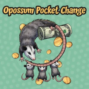 Opossum Pocket Change scratch-off ticket
