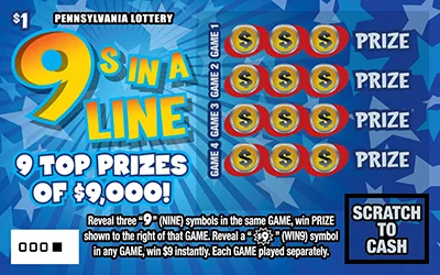 9s In A Line (Game #1264)