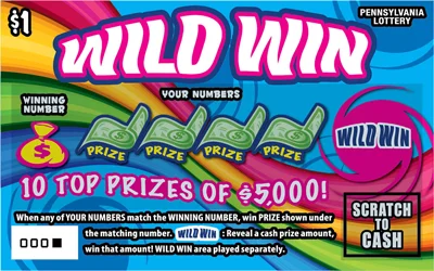 Wild Win scratch-off ticket