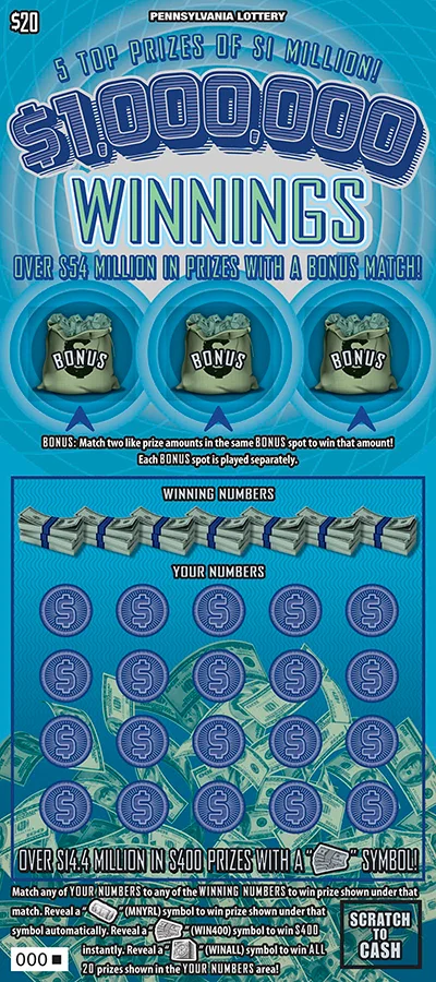 $1,000,000 Winnings