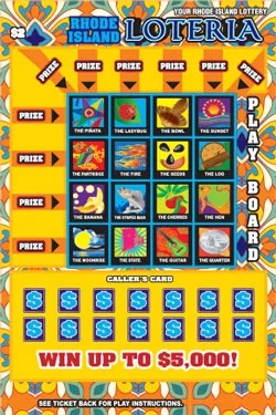RHODE ISLAND LOTERIA (Game #1457)