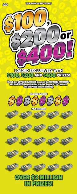 $100, $200 or $400!