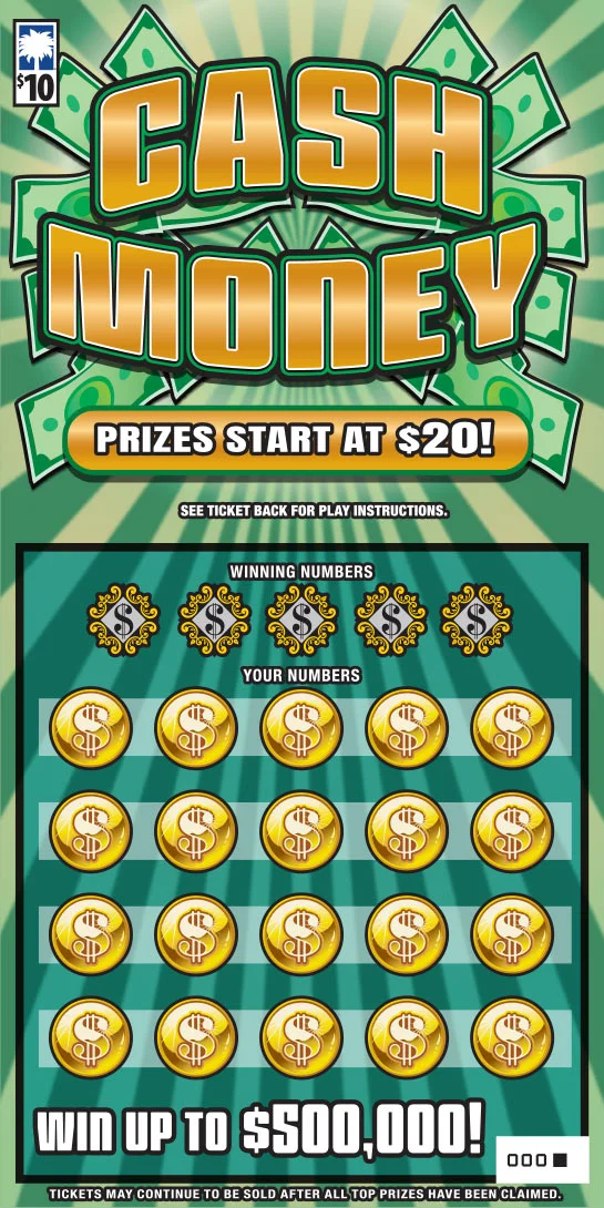Cash Money scratch-off ticket