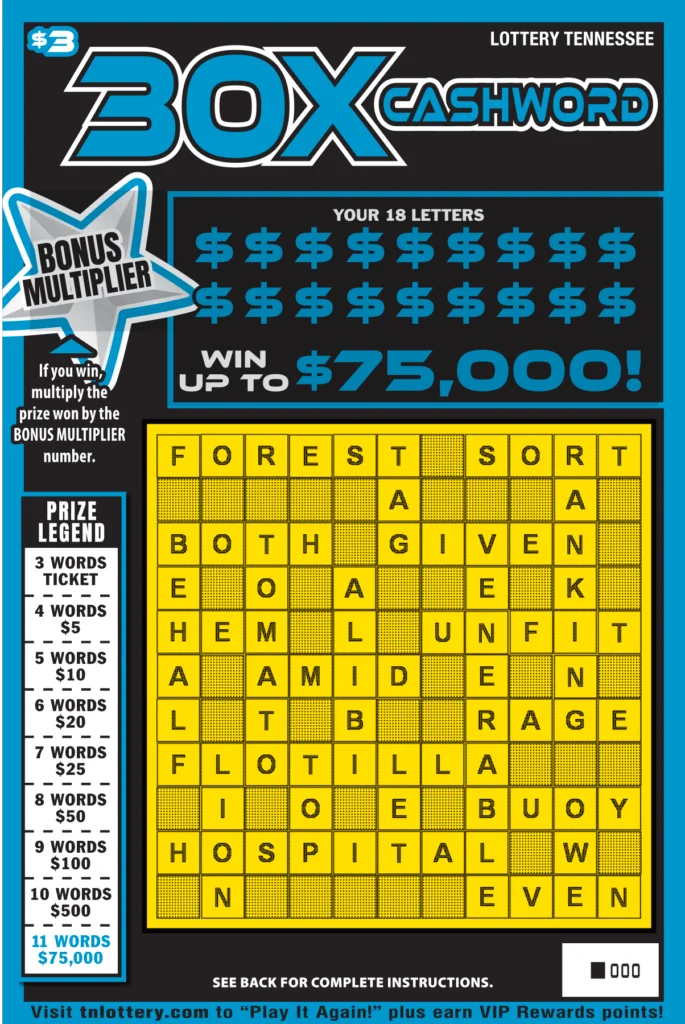 30X Cashword