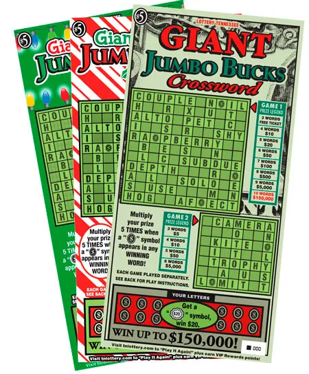 Giant Jumbo Bucks Crossword scratch-off ticket
