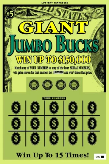 Giant Jumbo Bucks scratch-off ticket