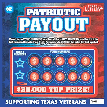 Patriotic Payout scratch-off ticket