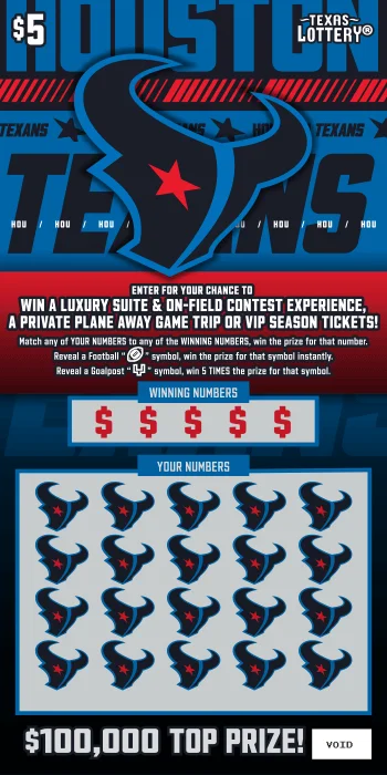 Texas launched 4 new scratch-offs, including both NFL tickets