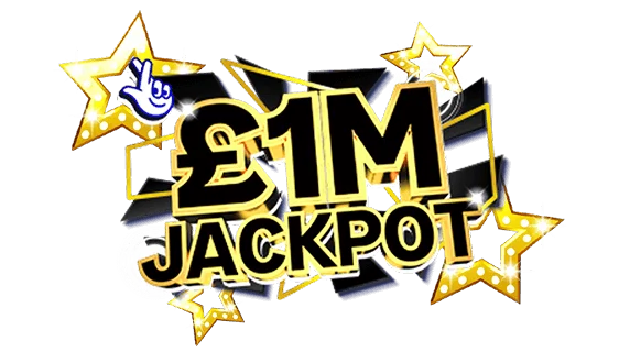 £1 Million Jackpot [Black] scratch-off ticket