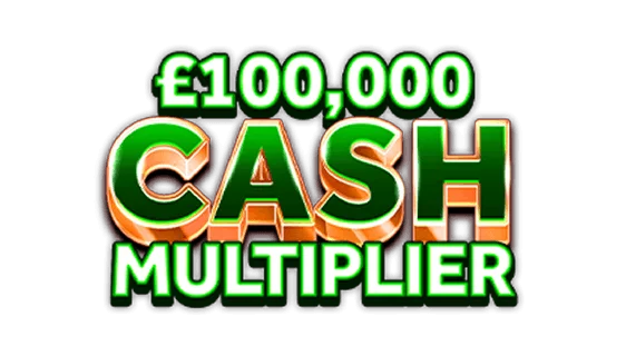 £100,000 Cash Multiplier scratch-off ticket