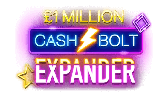 £1 Million Cash Bolt Expander scratch-off ticket