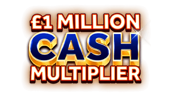 £1 Million Cash Multiplier scratch-off ticket