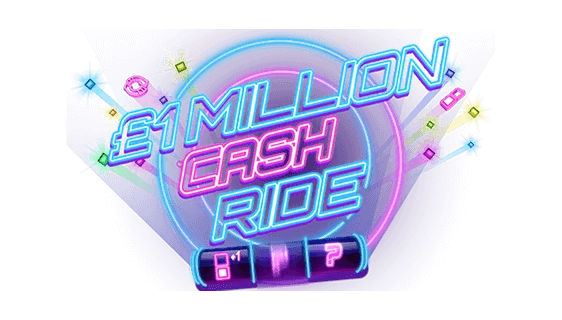 £1 Million Cash Ride scratch-off ticket